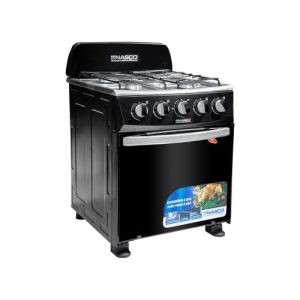 Nasco NASGC-50MO-CTZ -Gas Cooker - 4 Burners - Black